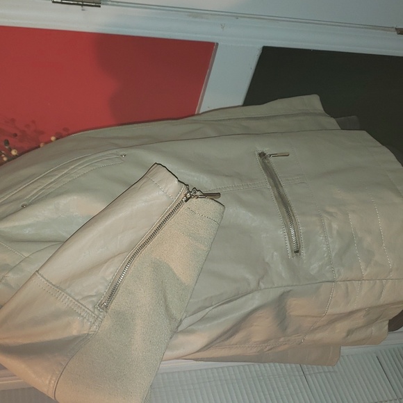 FF 💘🖤💘 ASHLEY STEWART MOTO FAUX LEATHER 22/24 JACKET COAT BRAND NEW - Picture 8 of 13